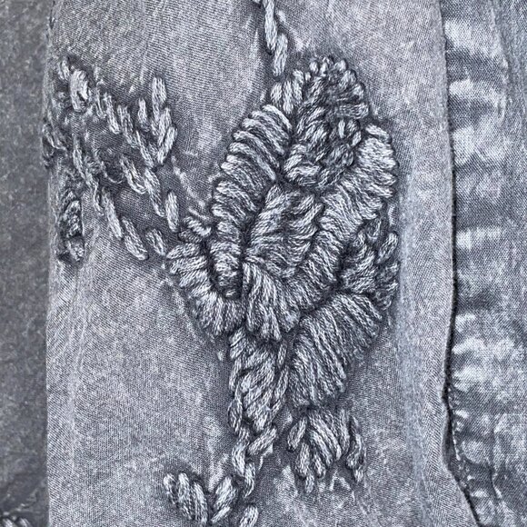 NWT $100 Dark Gray Embroidered Bronte Jacket KYLA SEO XS S M L - Picture 4 of 6